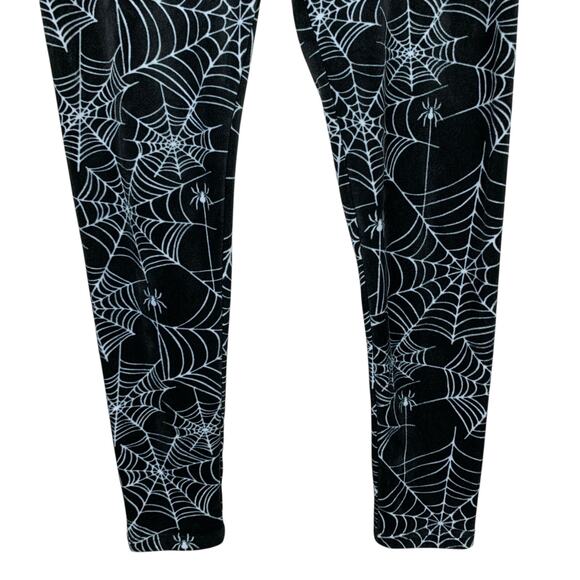 No Boundaries Cobweb Velour Leggings Stretchy Soft Pants Women's L 11/13 - Picture 3 of 9